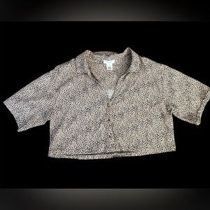 Kirious Los Ángeles Button Down Top, Short Sleeves